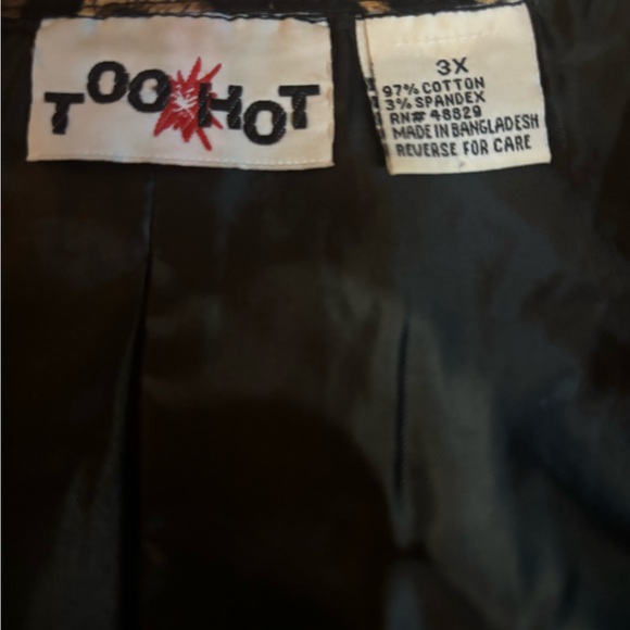 Too Hot one button leopard print jacket - Picture 4 of 4